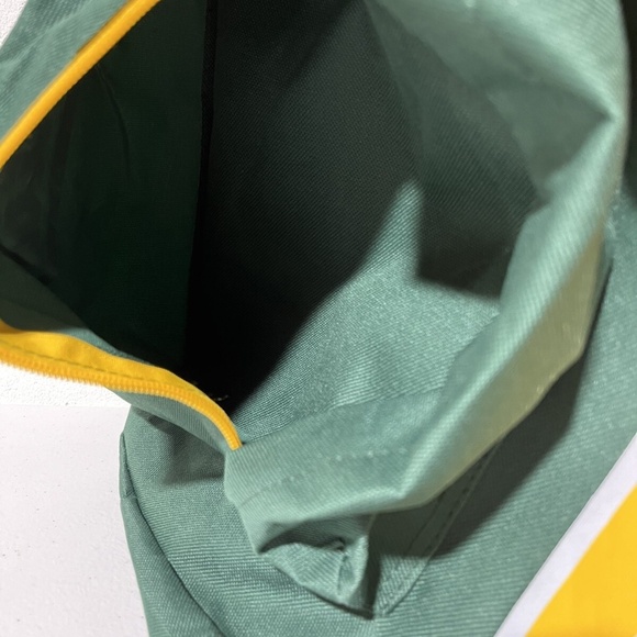 Oakland Athletics A’s MLB Backpack Promotional Stripes Bag Green Yellow White - Picture 9 of 13